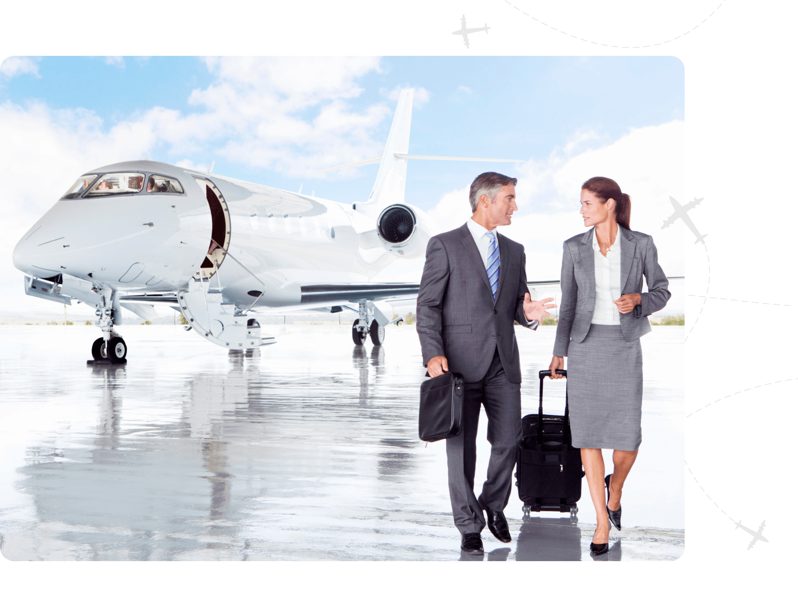 Private charter aircraft